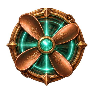 luminous propeller medallion