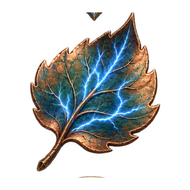 copper lightning leaf
